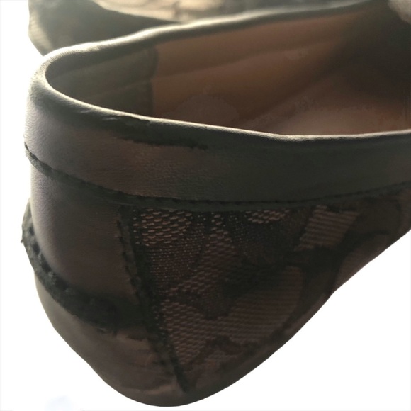 Coach embossed leather Olive loafers - Picture 5 of 10